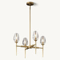 Modern Crystal Chandelier 10 Lights Brass 65in Gold Rectangle K9 Pendant Light - Camilalamps - CA-B0DNYR2879