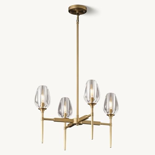 Modern Crystal Chandelier 10 Lights Brass 65in Gold Rectangle K9 Pendant Light - Camilalamps - CA-B0DNYR2879