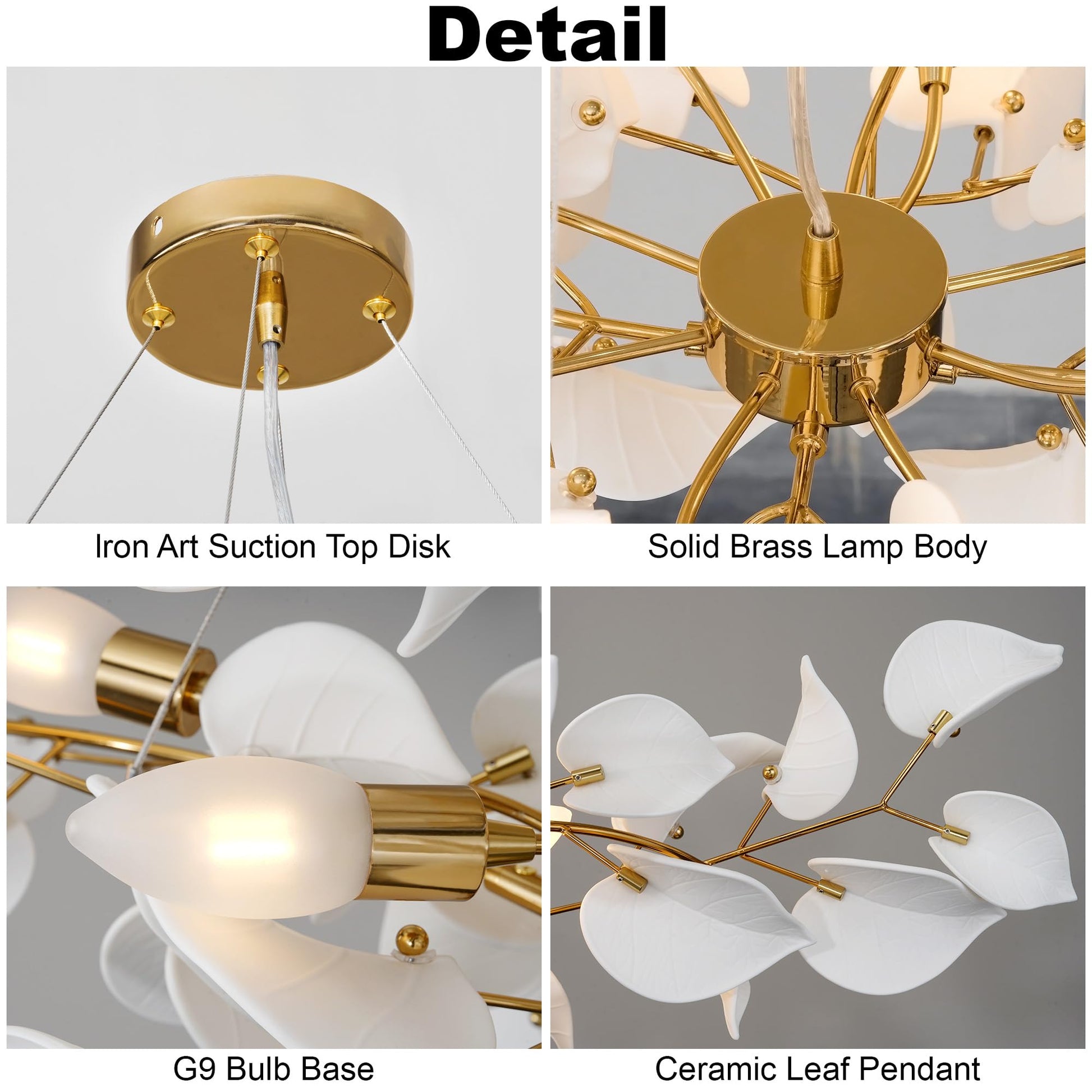 31.5" Silver Tree Branches Chandelier, Ceramic Ginkgo Leaf Chandelier, 6 - Light Modern Round Chandeliers Hanging Lighting Fixtures for Dining Room, Living Room Over Table, Kitchen, Foyer, Bedroom - Camilalamps - B0FFT4CNG8