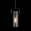 Modern Large Black Pendant Light Fixture Set of 2 - 21.6 Inch Adjustable Hanging Chandelier with Glass Shade & Brass Finish, Farmhouse Island Lighting for Kitchen, Dining Room, Bathroom - Camilalamps - CA-B0FGJ75LZ1