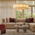 Marcus Alabaster Round Chandelier - Camilalamps - CA - RH - CH - 2552656