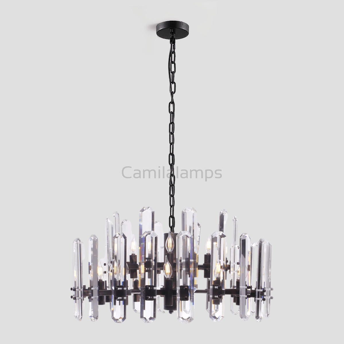 Isolde Crystal Round Chandelier - Camilalamps - CA - LI2024 - C5859