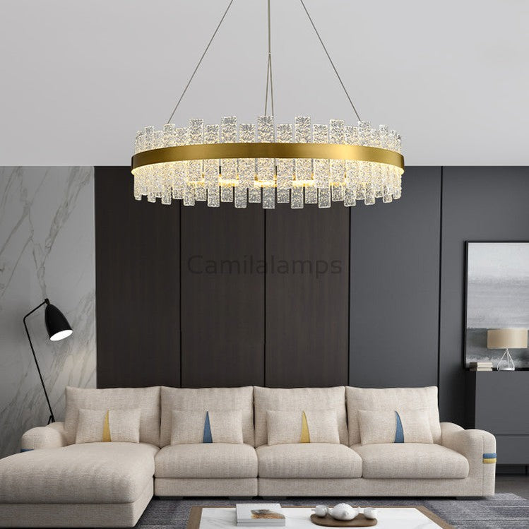 Magnus Modern Round Crystal Chandelier