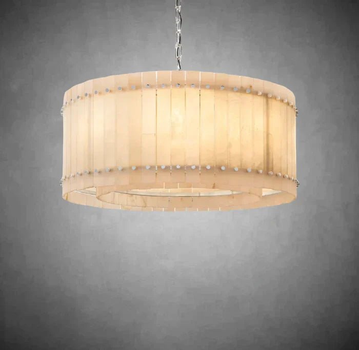 Sun Marcus Alabaster Round Chandelier - Camilalamps - CA - Sun - AAA6