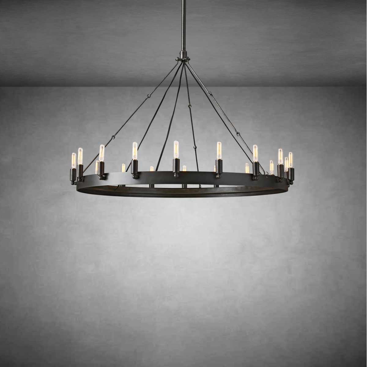 Coviro Round Outdoor Chandelier - Camilalamps - CA-CH2561