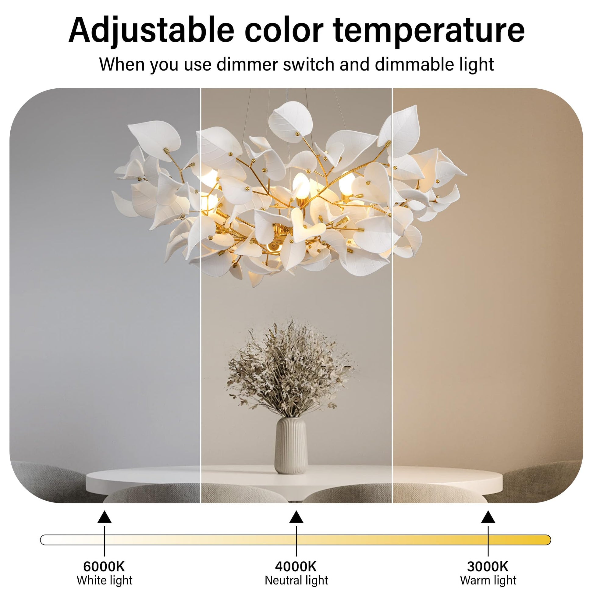 39" Gold Tree Branches Chandelier, Ginkgo Leaf Chandelier, Modern Rectangular Chandeliers for Dining Room, Living Room Over Table, Kitchen, Foyer, Bedroom, Elegant Art Deco - Camilalamps - B0CL9F32TN