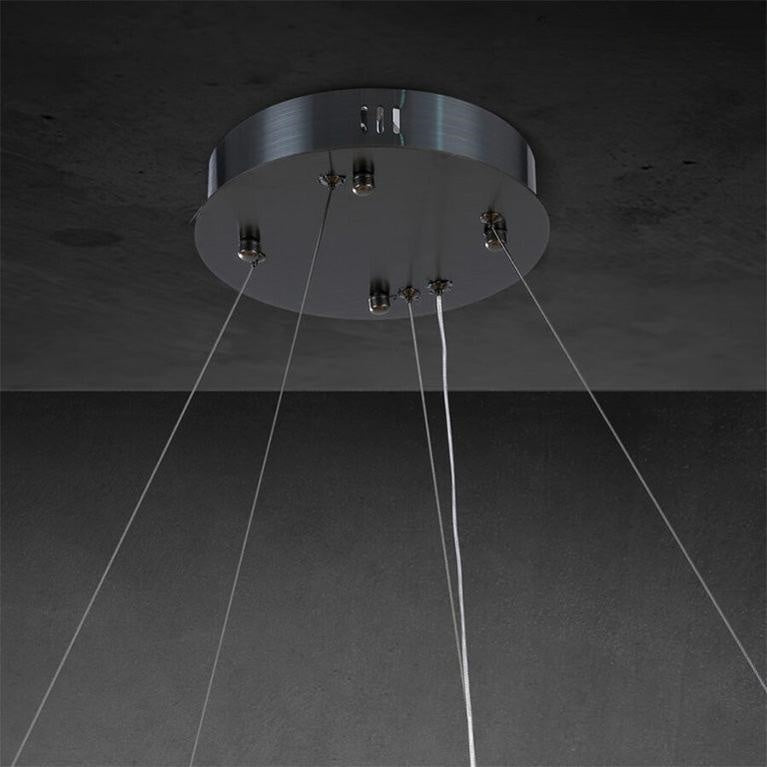 Rivaga 2 - Tier Round Calcite Chandelier 60" - Camilalamps - CA-DE2023-C0713