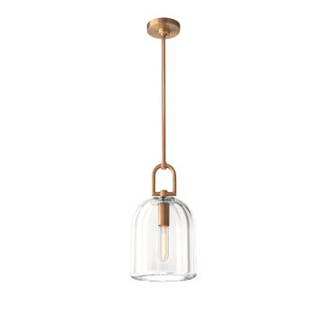 Fulcram Modern Cloche Crystal Pendant Light
