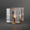 Modern Square Crystal Table Lamp - Ineffable Lighting