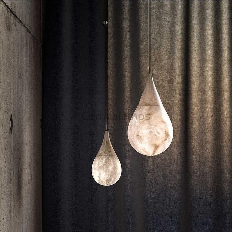 Kevin Alabaster Raindrop Pendant Lighting, Dining Table Pendant Pendant Lighting Kevinstudiolives 4.25'' D x 8'' H  
