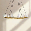 Pauillac Clear Glass Round Chandelier - Camilalamps - EDC-11