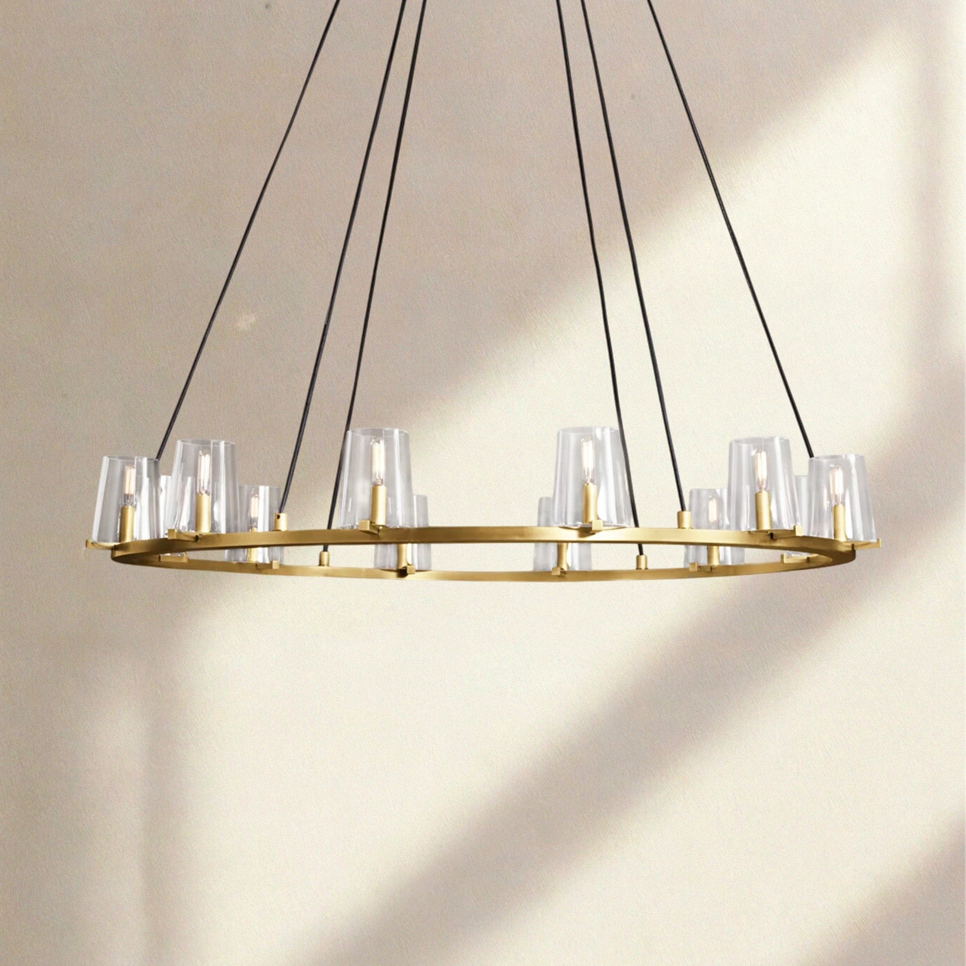 Pauillac Clear Glass Round Chandelier - Camilalamps - EDC-11