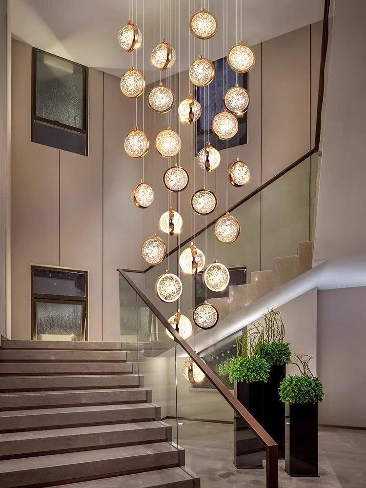 Reina Crystal Long Chandelier - Camilalamps - CA - CH25626104