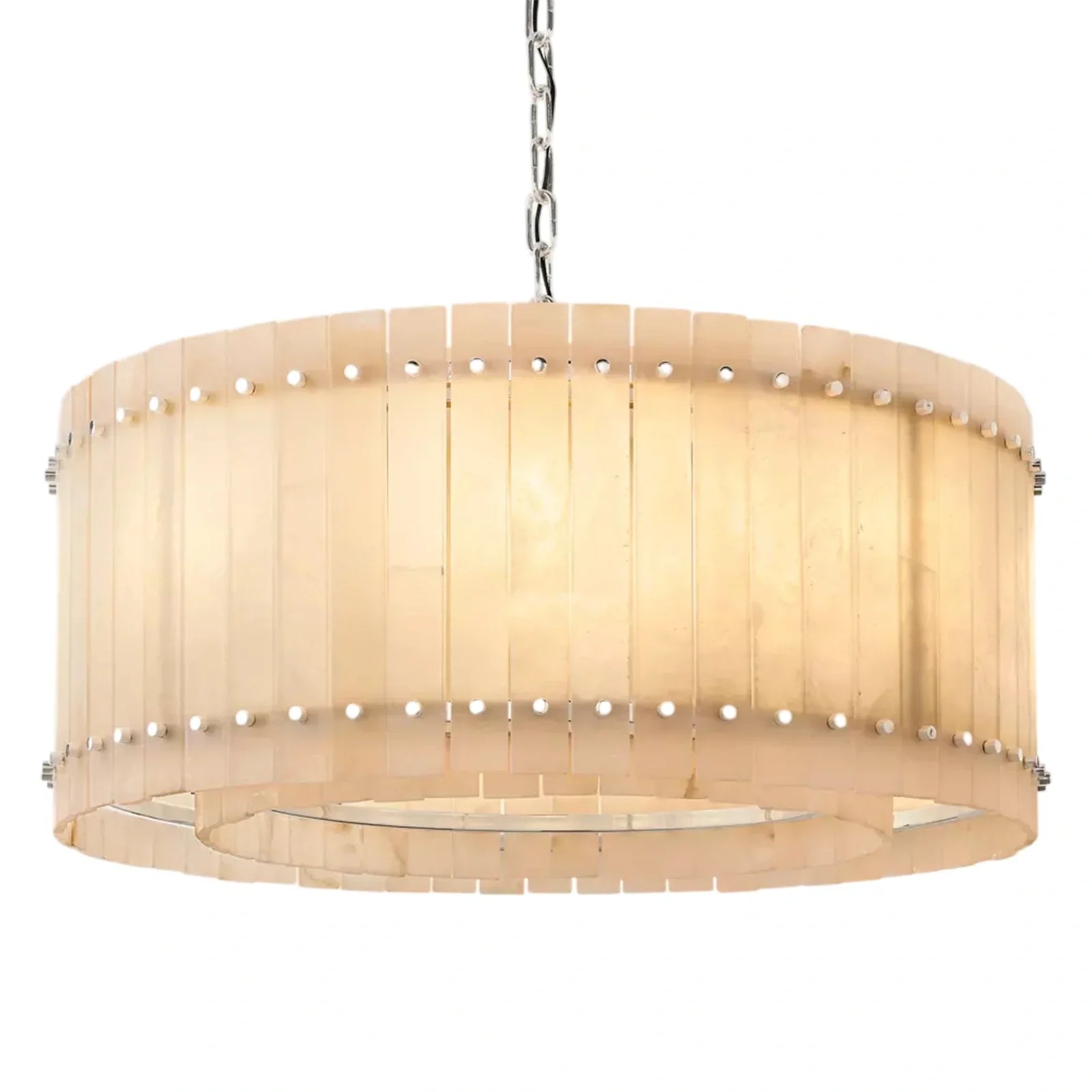 Marcus Alabaster Round Chandelier - Camilalamps - CA - RH - CH - 2552646