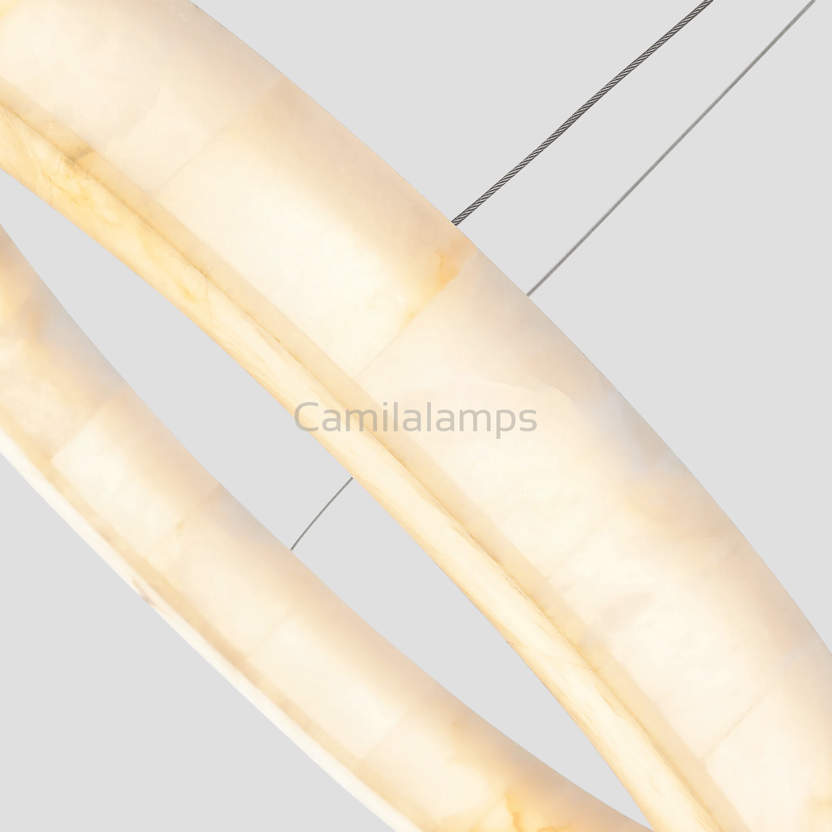 Alabaster Halo Ring Chandelier - Camilalamps - CA - LI2024 - C5556
