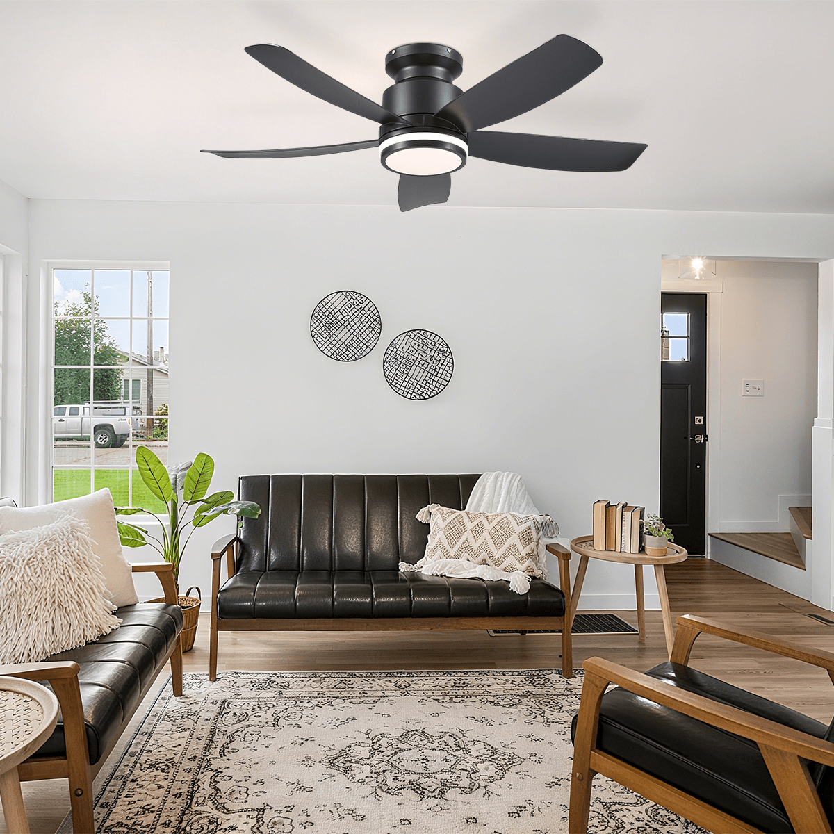 Recessed Remote Control Ceiling Fan Light 41" - Camilalamps - CA - 8233 - 41CB - 5D