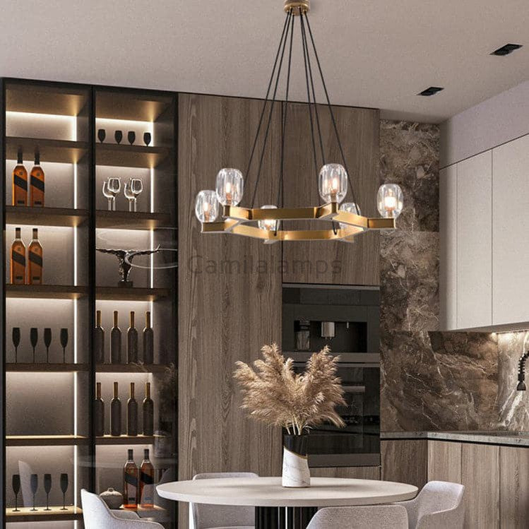 Valor Crystal Round Modern Chandelier