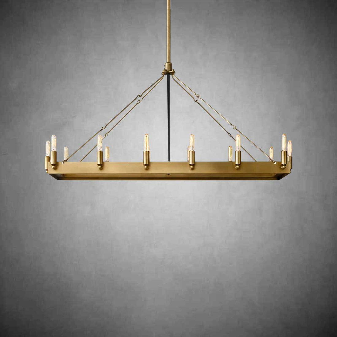 Coviro Rectangular Outdoor Chandelier - Camilalamps - CA-CH2576