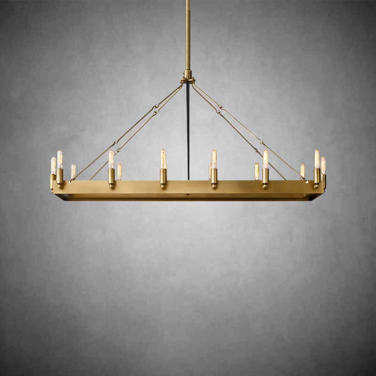 Coviro Rectangular Outdoor Chandelier - Camilalamps - CA-CH2576