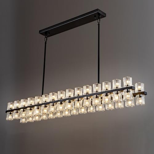 Black Wagon Wheel Chandelier 18" Modern Farmhouse 16‑Light K9 Fixture - Camilalamps - CA-B0FCM5WX1G
