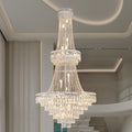 Chrome 24 - Light Crystal Chandelier for High Ceilings - Camilalamps - CA-B0FPX75D2H