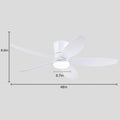 Indoor/Outdoor Recessed Black Ceiling Fan Light - Camilalamps - CA - 48IN - 48CW