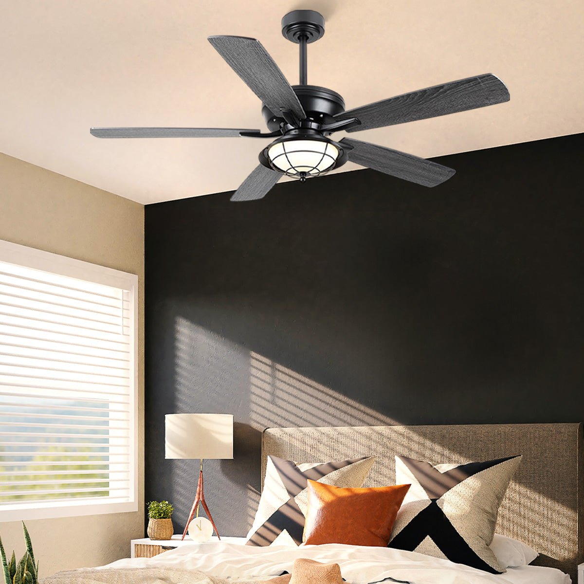 Indoor/Outdoor Ceiling Fans Farmhouse Modern Style 52" - Camilalamps - CA - IO - Celling - Fan