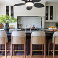 Ceiling Fan Palm Leaf Ceiling Fan 6 Speeds Reversible Ceiling Fans with Lights 48