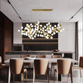 Modern Artistic Linear Grape Chandelier - Ineffable Lighting