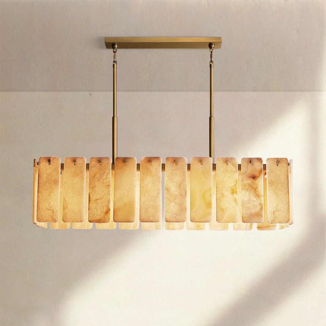 Calametta Onyx Rectangular Chandelier 60" 72'' - Camilalamps - CA-CALA-Rec-1