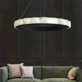 Melonie Moden Alabaster Round Chandelier Black Over Dining Table chandelier Kevinstudiolives 32