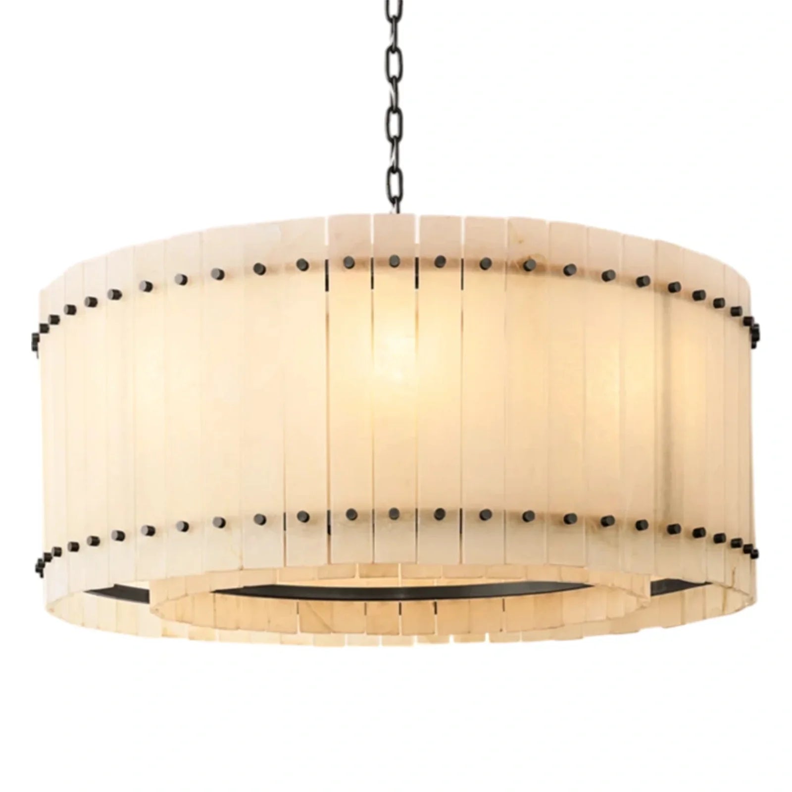 Marcus Alabaster Round Chandelier - Camilalamps - CA - RH - CH - 2552654