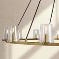Pauillac Clear Glass Round Chandelier - Camilalamps - EDC-15