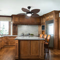 Retro Banana Leaf Shaped Blade Ceiling Fan Lamp 44