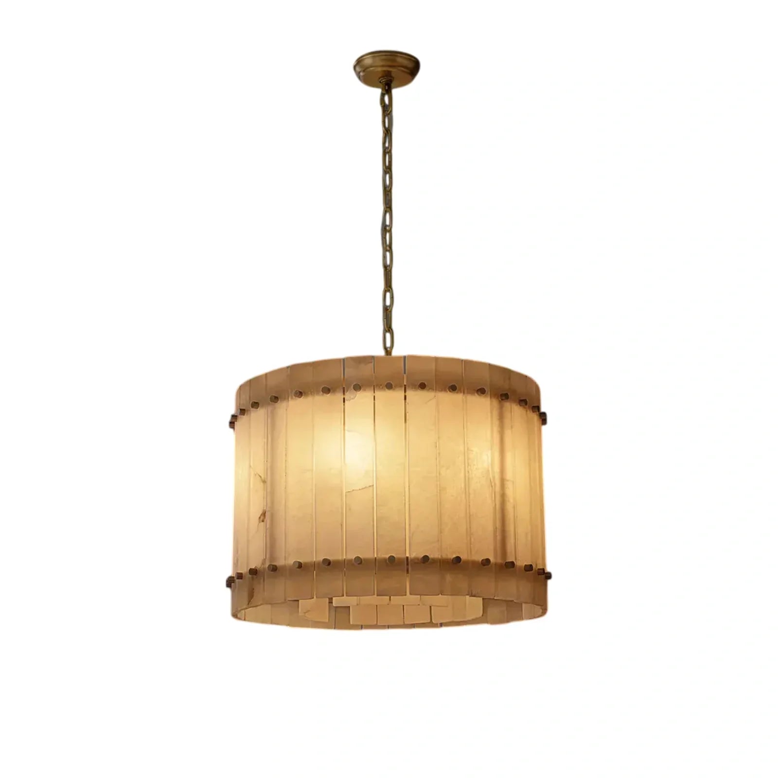 Marcus Alabaster Round Chandelier - Camilalamps - CA - RH - CH - 2552649