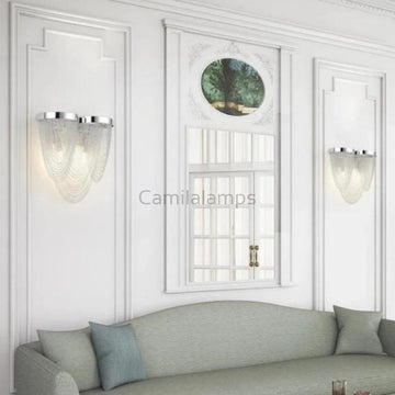 Aluminum Chain Tassel Wall Sconce - thebelacan