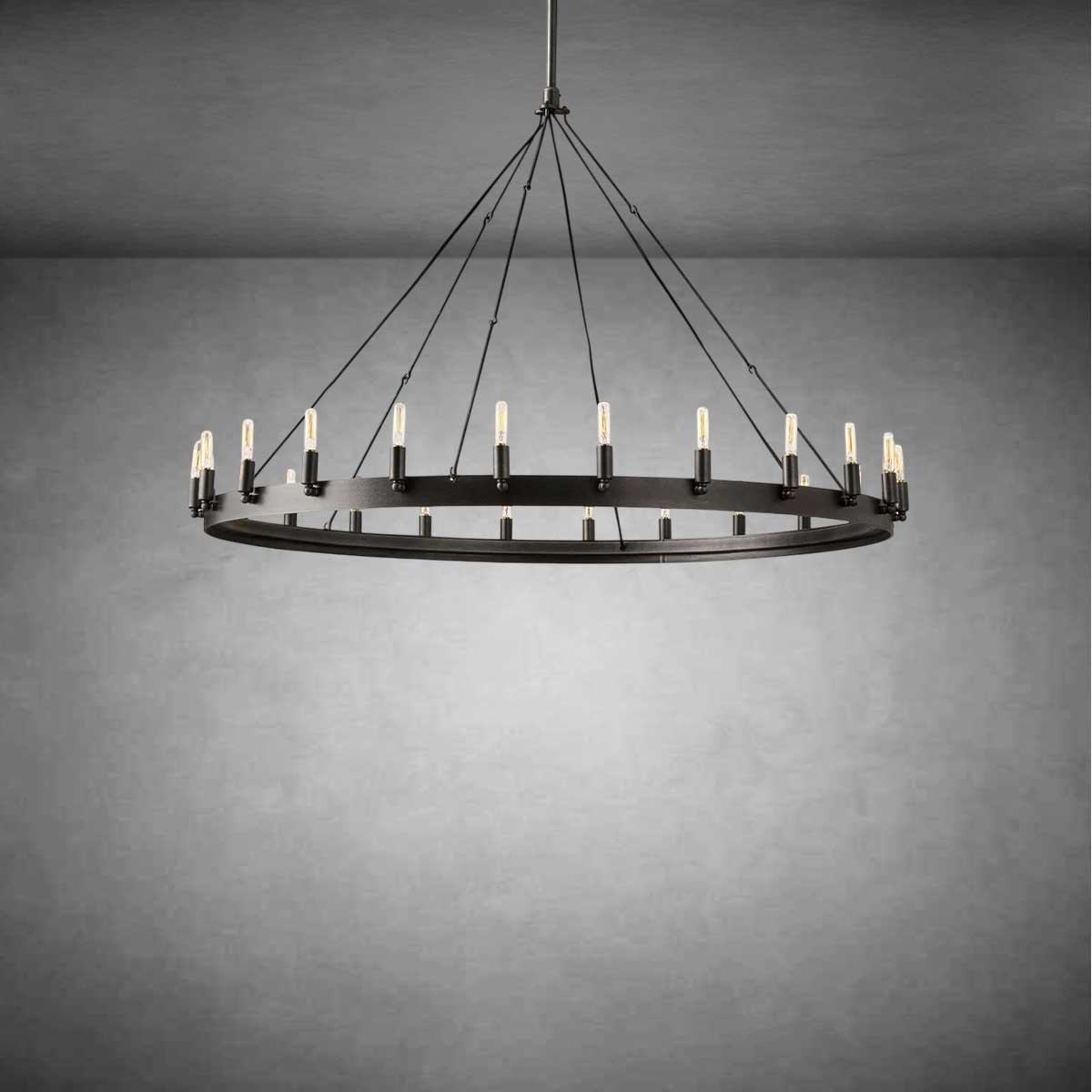 Coviro Round Outdoor Chandelier - Camilalamps - CA-CH2563