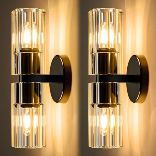 Black Wagon Wheel Chandelier 18" Modern Farmhouse 16‑Light K9 Fixture - Camilalamps - CA-B0FCM5WX1G