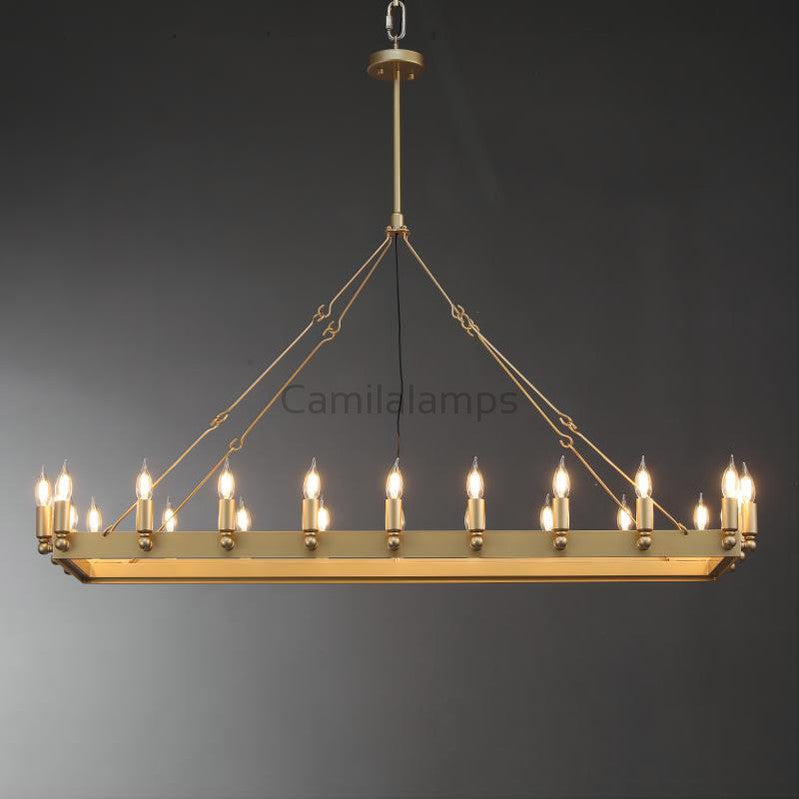 Camina Rectangular Chandelier 41", 52"