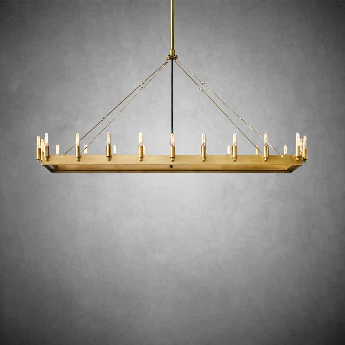 Coviro Rectangular Outdoor Chandelier - Camilalamps - CA-CH2578