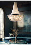 Alisa Luxury Plated Aluminum Chain Tassel Chandelier Diameter 24