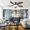 Modern LED Ceiling Fans Low Profile Ceiling Fans with Lights 6 Speeds 48