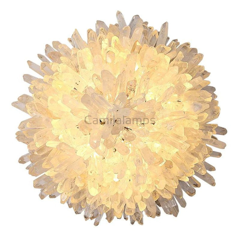 Haroldo Modern Rock Crystal Wall Sconce For Bedroom Wall Sconce Kevin Studio Inc   