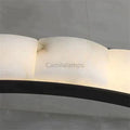 Melonie Moden Alabaster Round Chandelier Black Over Dining Table chandelier Kevinstudiolives   