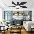 Modern LED Ceiling Fans Low Profile Ceiling Fans with Lights 6 Speeds 48