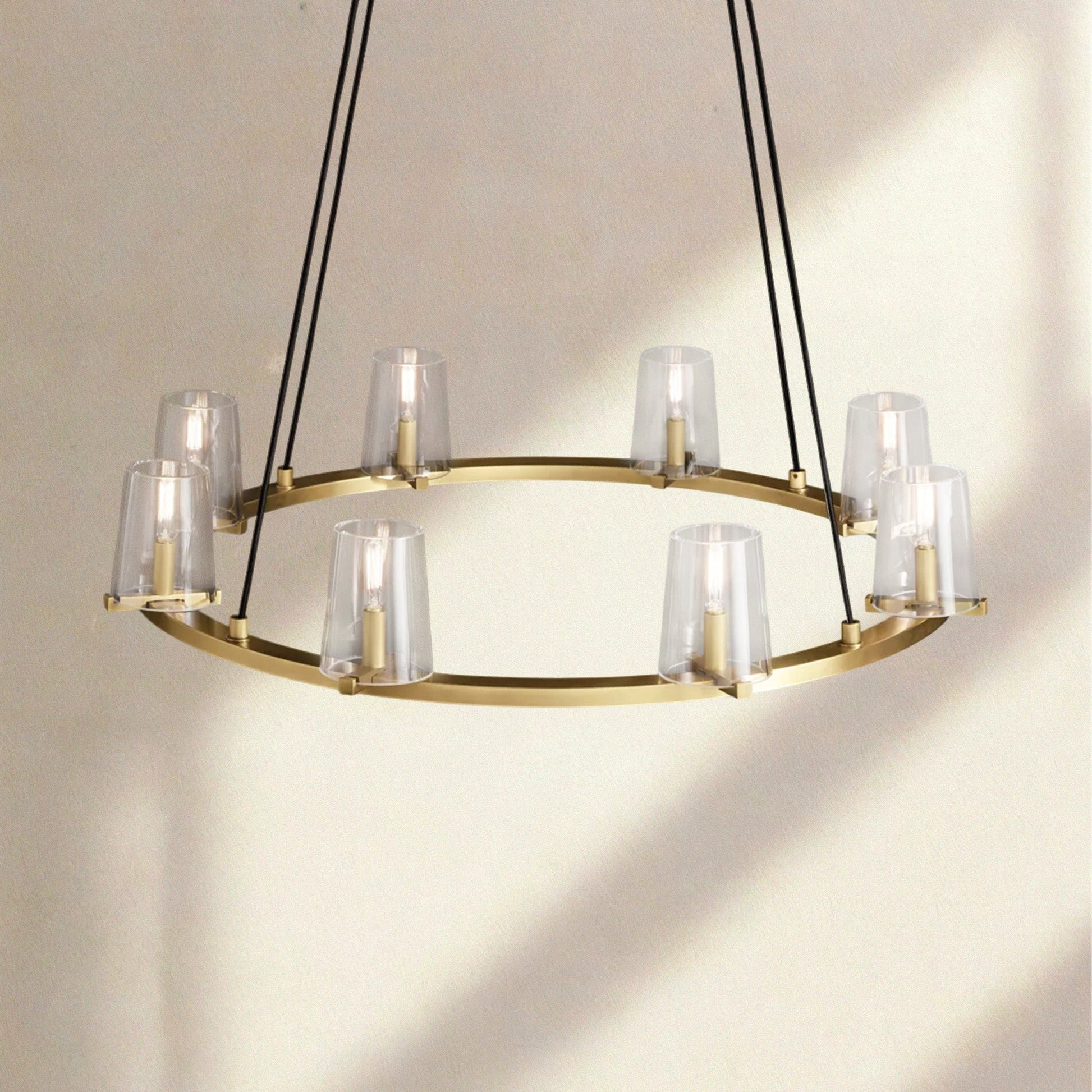 Pauillac Clear Glass Round Chandelier - Camilalamps - EDC-11