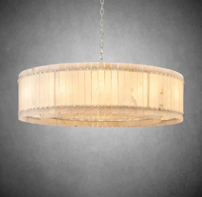 Sun Marcus Alabaster Round Chandelier - Camilalamps - CA - Sun - AAA12