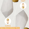 Gold Alabaster Marble Wall Sconce for Modern Living Spaces - Camilalamps - CA-B0FJRFBNMC