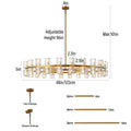 48 Inch Black Wagon Wheel Chandelier with Crystal Shade, 48 Lights, Modern Farmhouse Style, Ideal for Dining Room, Kitchen, Entryways - Camilalamps - B0DPJY8R54