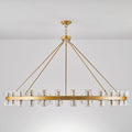 Gold Wagon Wheel Chandelier 60